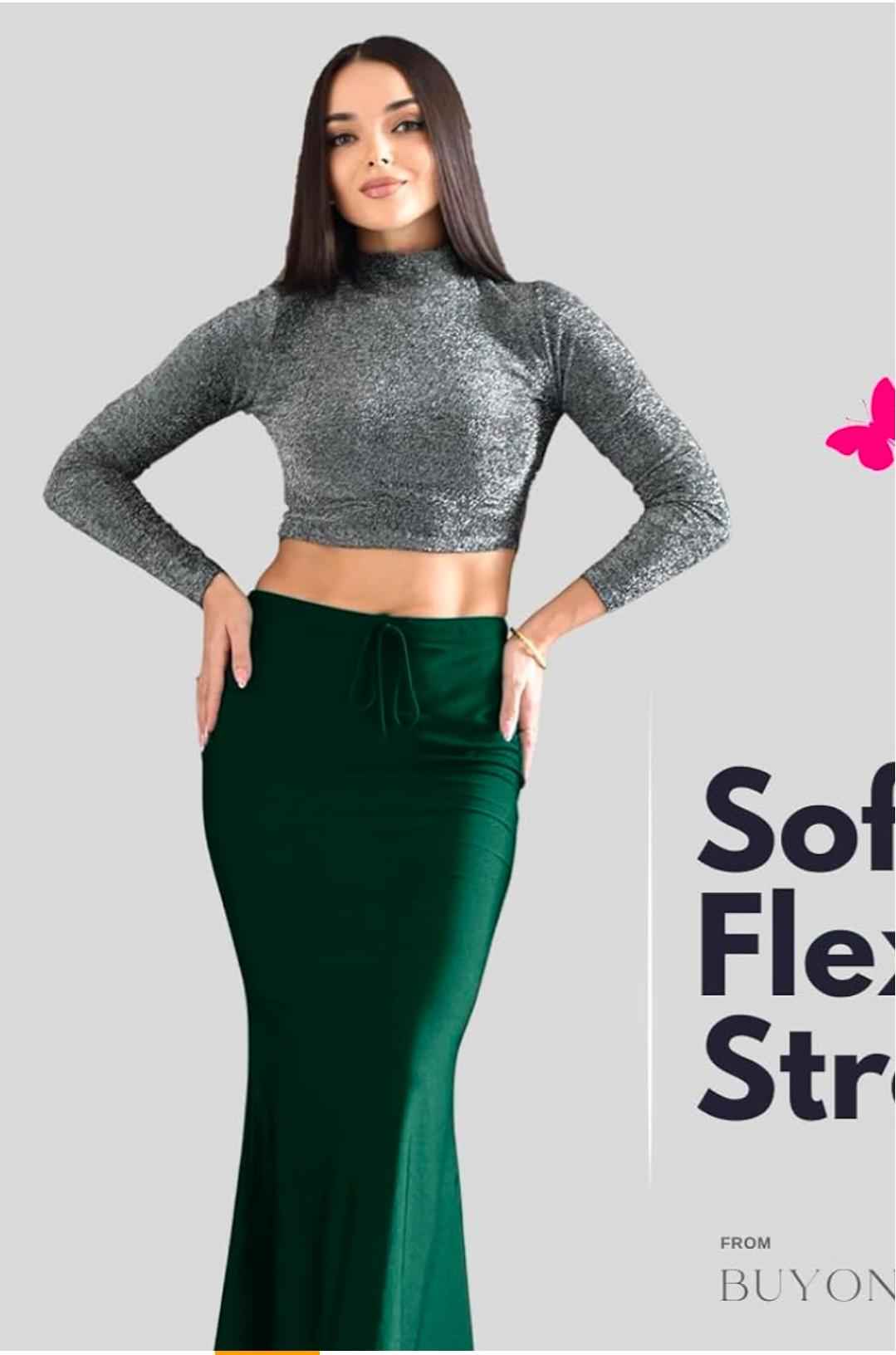 Dark Green Saree Shapewear Petticoat for Women in Berlin