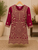 Meganta Georgette Embroidered Sharara Suit Set in Berlin