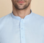 Men Cotton Blend Kurta Pyjama Set in Berlin