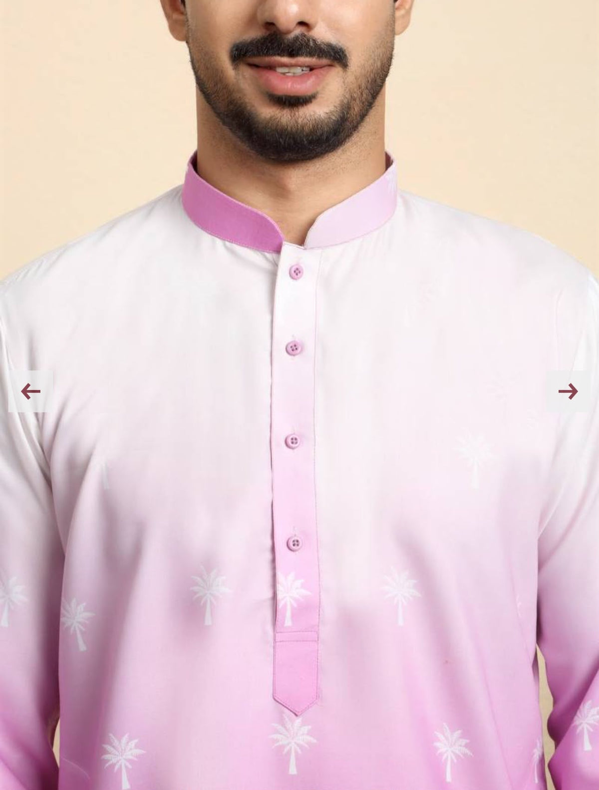 Cotton Blend Printed Pink Kurta With Pyjamas in Germany