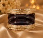 Brown and gold traditional bangle set in Germany