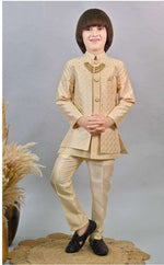 Silk Sequins Embellished Threadwork Detailed Sherwani With Pant & Necklace Set in Germany Namma Markt