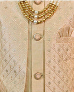 Silk Sequins Embellished Threadwork Detailed Sherwani With Pant & Necklace Set in Germany Namma Markt