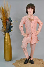 Kids Ethnic Sequin Embellished Indo-Western Kurta and Trouser Set for Boys in Berlin