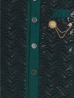 Kids Sequin Embellished Work, Velvet Sherwani Set in Germany