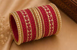 Traditional South Asian style stacked bangle set in Germany