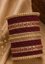 Traditional South Asian style stacked bangle set in Germany