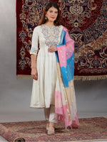 Women Viscose Rayon Kurta Pant Attached Dupatta Set in Germany
