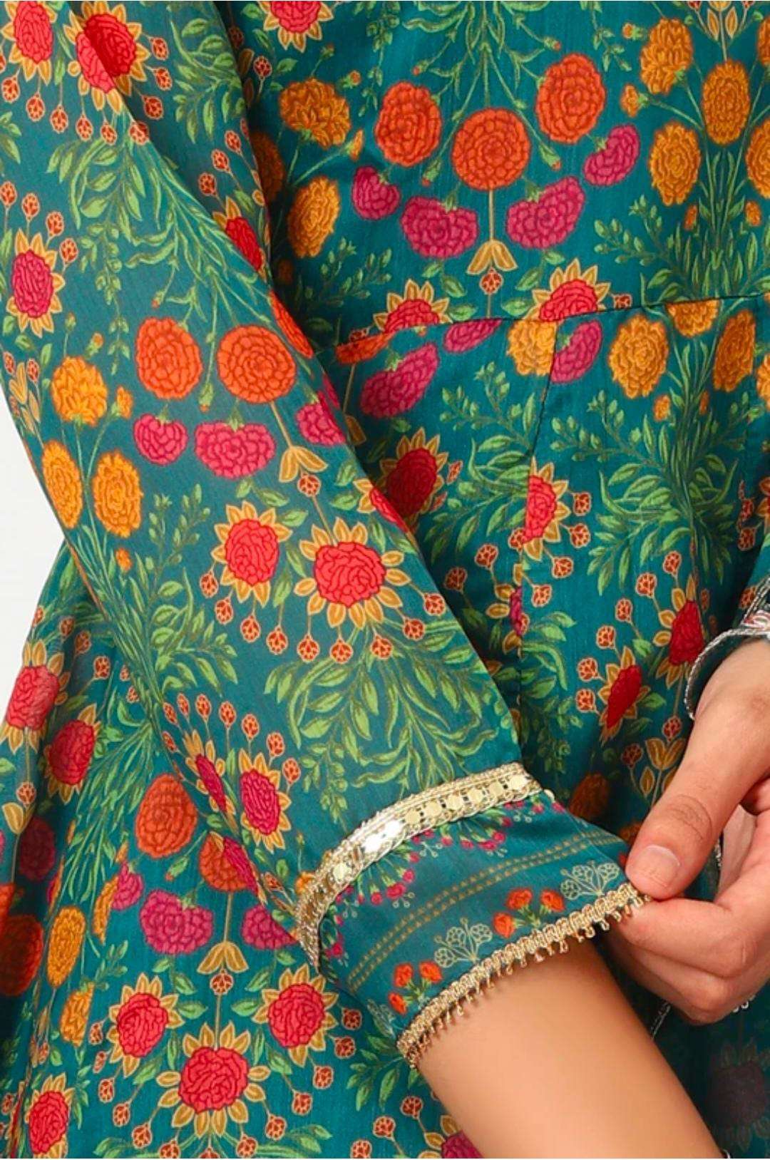 Women Polyester Ethnic Top Set in Germany Namma Markt