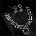 Black Gemstone Pendant Oxidised Necklace in Germany