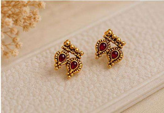 Traditional Antique Gold-Plated Choker Necklace & Earring Set in Germany Namma Markt