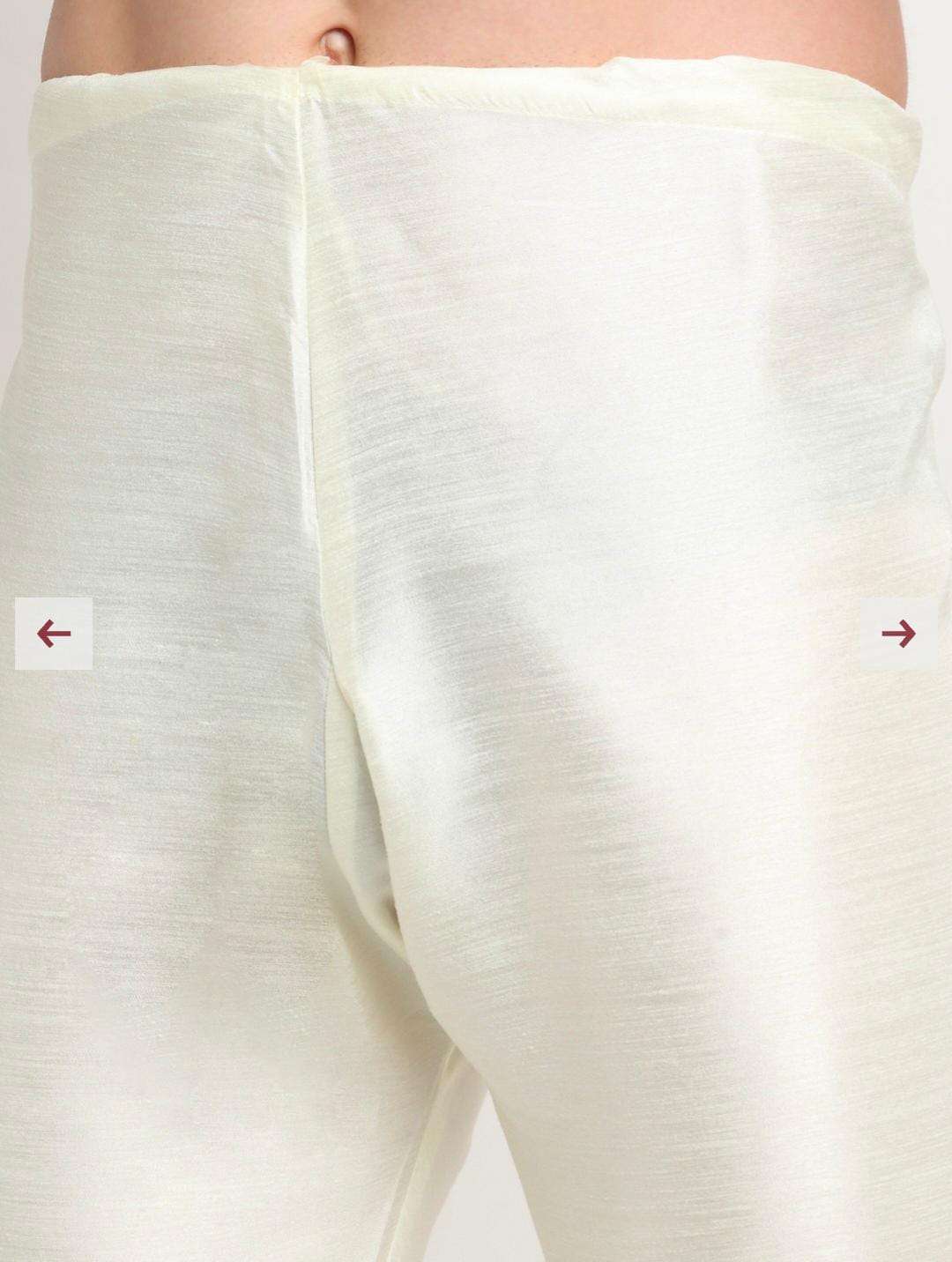 Men Silk Cream Kurta Churidar With Beige Embroidered Nehru Jacket Set in Berlin Namma Markt