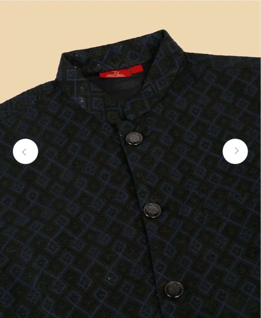 Sequinned Kurta with Churidar & Nehru Jacket and Pyjama in Berlin