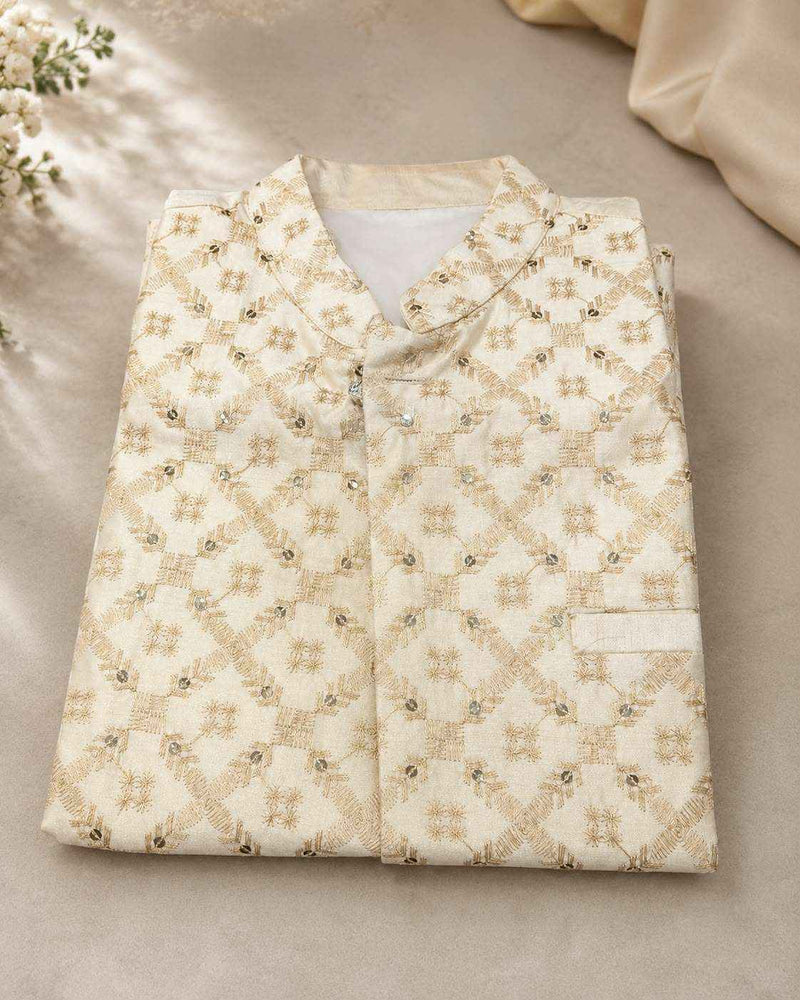 Men's Kurta Pajama with Embroidered Nehru Jacket in Germany
