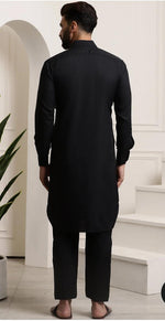 Men's Cotton Black Pathani Set in Germany