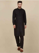 Men's Cotton Pathani Kurta With Drawstring Salwar Set in Berlin