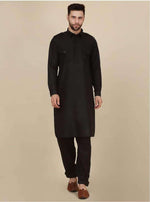 Men's Cotton Pathani Kurta With Drawstring Salwar Set in Berlin
