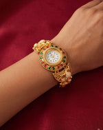Traditional Kashmiri Meenakari & Kundan Style Bracelet Watch in Berlin
