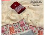 Linen embroidered saree in Munich