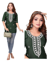 Lucknowi Work Short Kurti in Germany