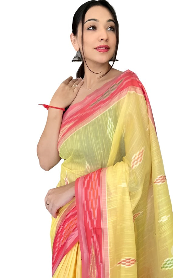 Woven Cotton Silk Saree in Germany