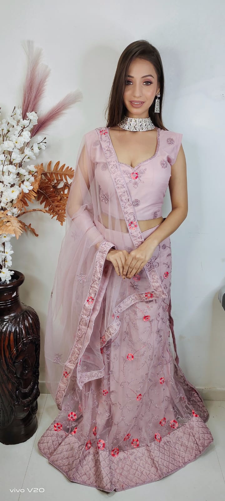 Partywear complete stitched Lehenga Choli set in Germany
