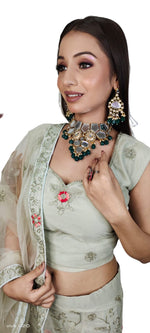 Partywear complete stitched Lehenga Choli set in Germany