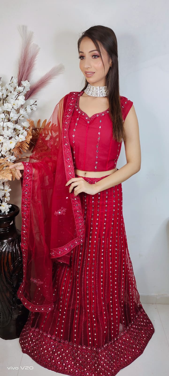Partywear complete stitched Lehenga Choli set in Germany