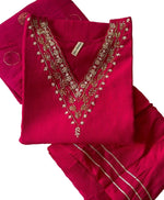 Dola Silk Handwork Kurti dupatta Bottom Set in Munich
