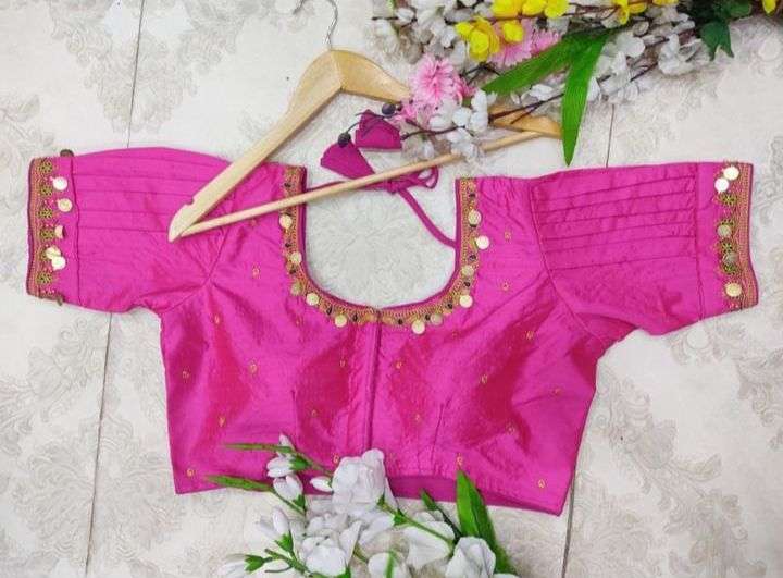Silk Temple Coin Blouse