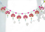 Pink Lotus Toran for Door Hanging Bandhanwar for Home Decor in Munich