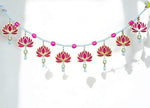 Pink Lotus Toran for Door Hanging Bandhanwar for Home Decor in Munich