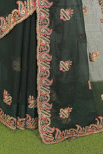 Trendy Embroidered Organza Saree in Germany