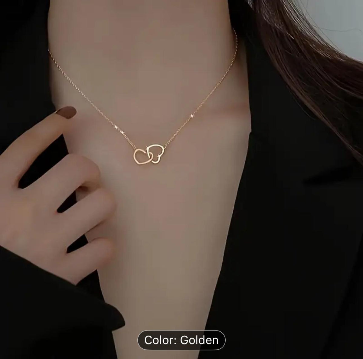 Linked Hearts Necklace / Stainless Steel in Germany