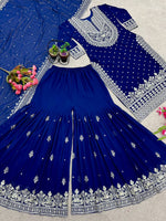 Heavy Faux Georgette With Heavy Embroidery Sequence Work Suit in Berlin