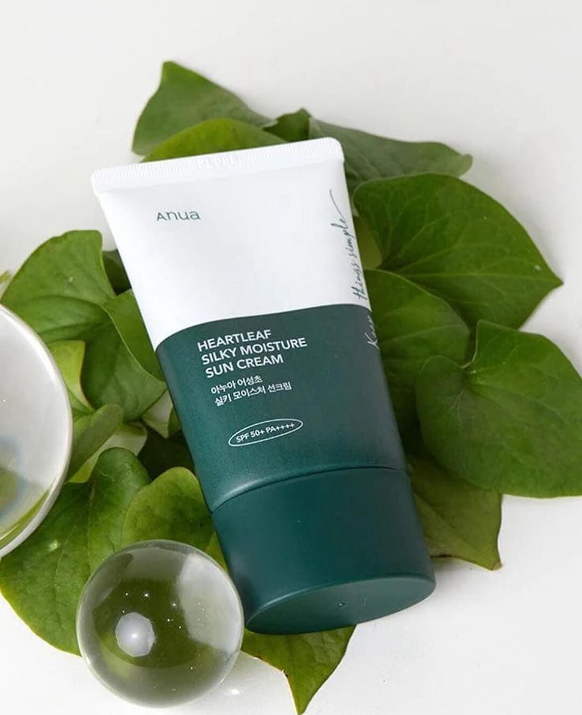 Anua Heartleaf Silky Moisture Sun Cream SPF 50+ PA++++ 50ml