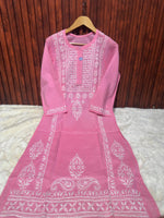 Elegant Pure Cotton Chikankari Kurti in Germany