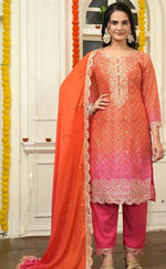 Chinon Silk Readymade Pant Style Suit in Berlin