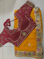 SOFT CHINON SILK WITH HEAVY SEQUENCE MULTI WORK SAREE WITH STITCHED BLOUSE  IN BERLIN