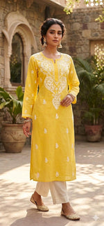 Elegant Pure Cotton Chikankari Kurti in Berlin