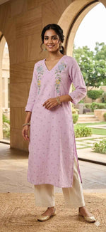 Embroidered Cotton kurta in Germany