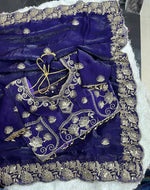 Purple Beautiful saree in Germany