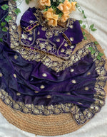 Purple Beautiful saree in Germany