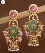 Rangoli Gold Jhumki Earrings in Germany
