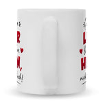 Bedruckte Tasse mit Spruch Die besten Lehrer lehren aus dem Herzen