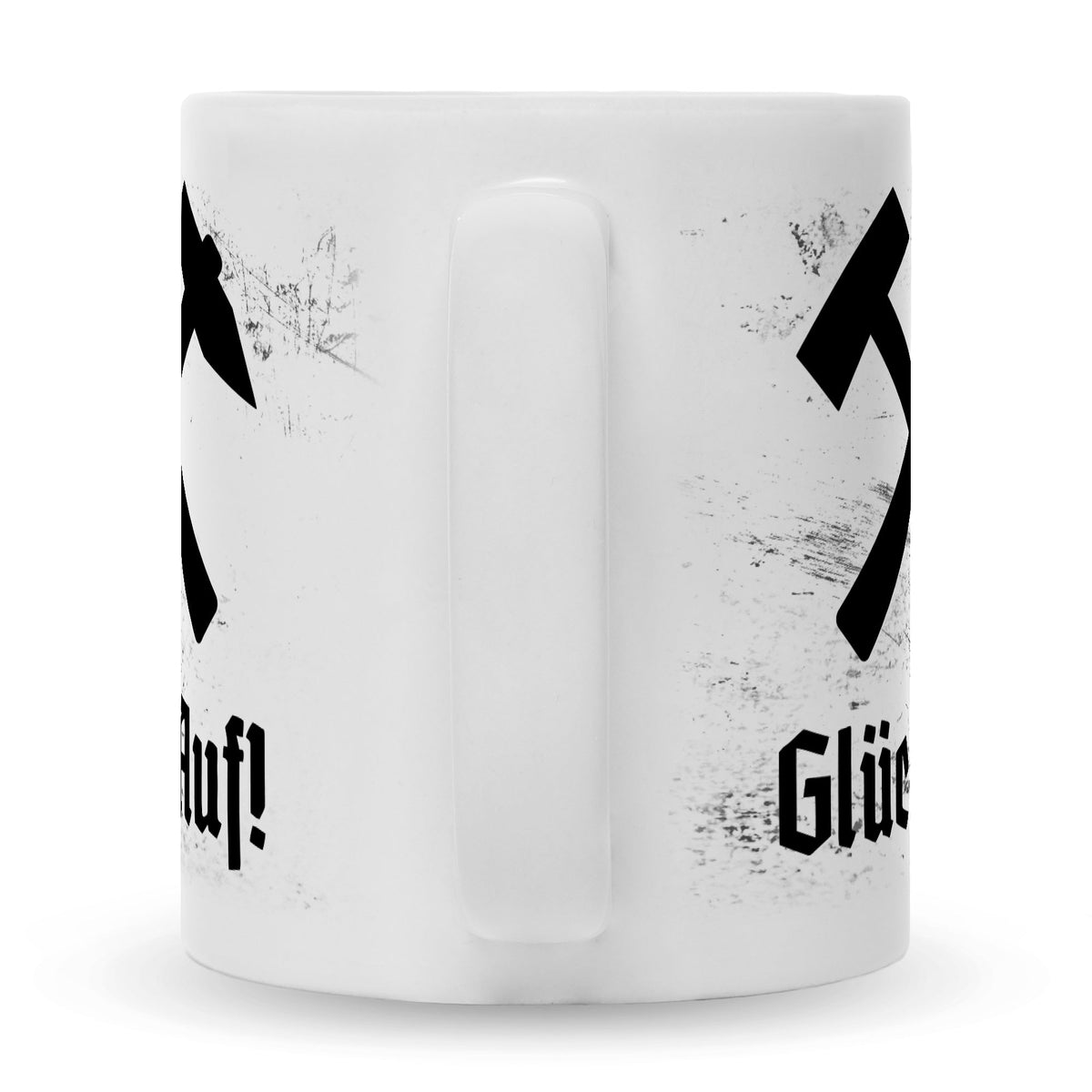 Bedruckte Tasse mit Spruch Glück Auf!