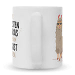 Bedruckte Tasse mit Spruch Die coolsten Alpakas