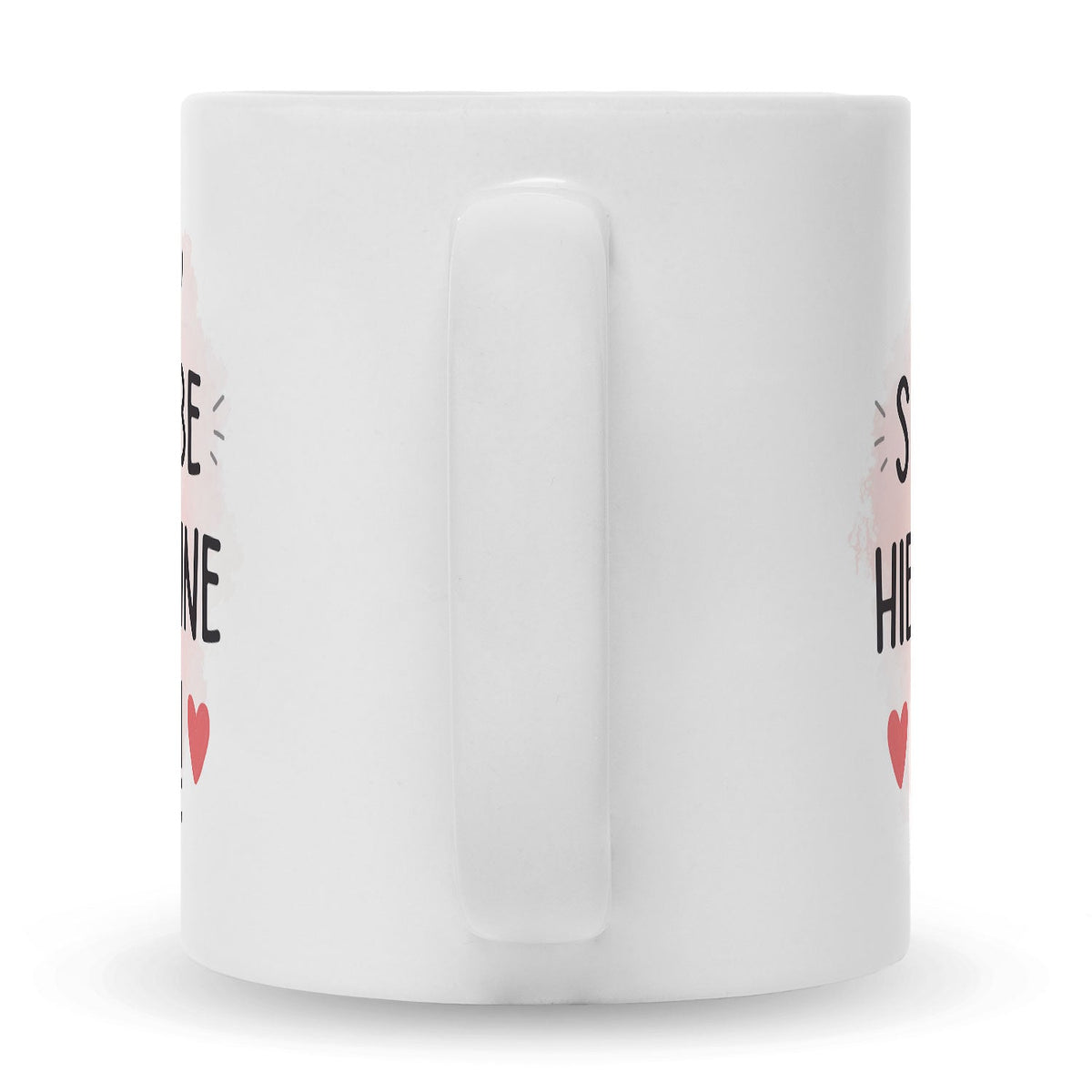 Bedruckte Tasse mit Spruch Wird scheiße ohne dich