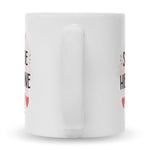 Bedruckte Tasse mit Spruch Wird scheiße ohne dich