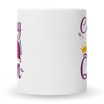 Bedruckte Tasse mit Spruch Camping Queen